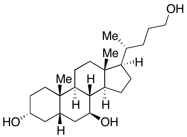 [130593-75-8] （3α，5β，7β）-环戊-3,7,24-三醇