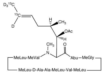 醋酸环孢素A-13C2,d4（主要）