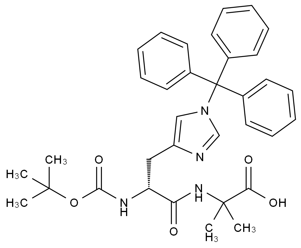 Boc-D-组氨酸(Trt)-2-甲基丙氨酸
