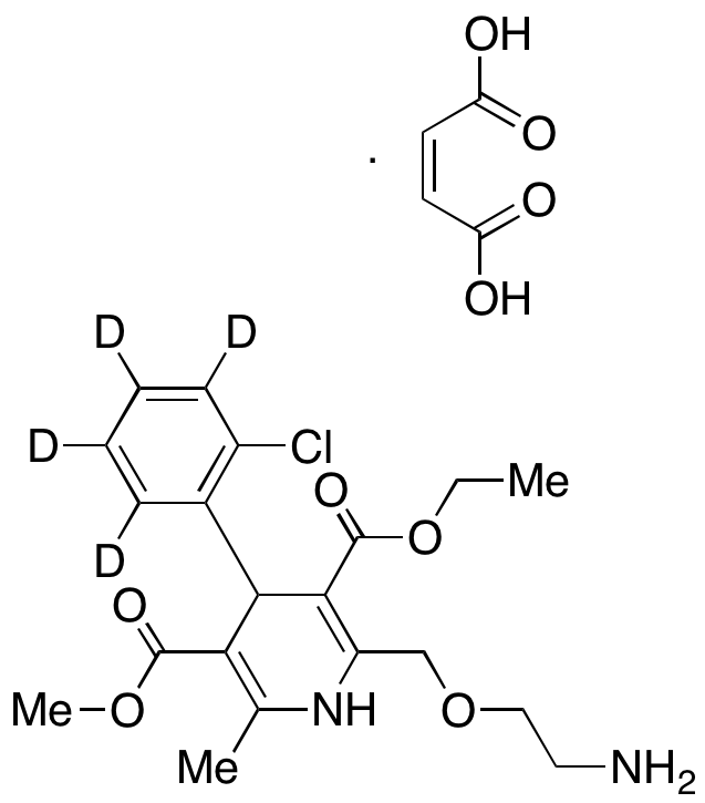 氨氯地平-d4 马来酸盐（2-氯苯基-d4）