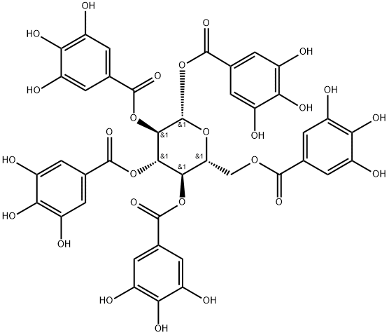 14937-32-7_1,2,3,4,6-O-五没食子酰葡萄糖标准品_Reference Standards