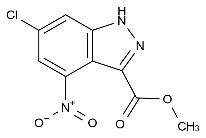 1000342-31-3_Methyl 6-chloro-4-nitro-1H-indazole-3-carboxylate
