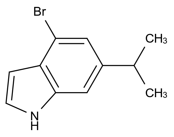 1000343-72-5_4-溴-6-(1-甲基乙基)-1H-吲哚