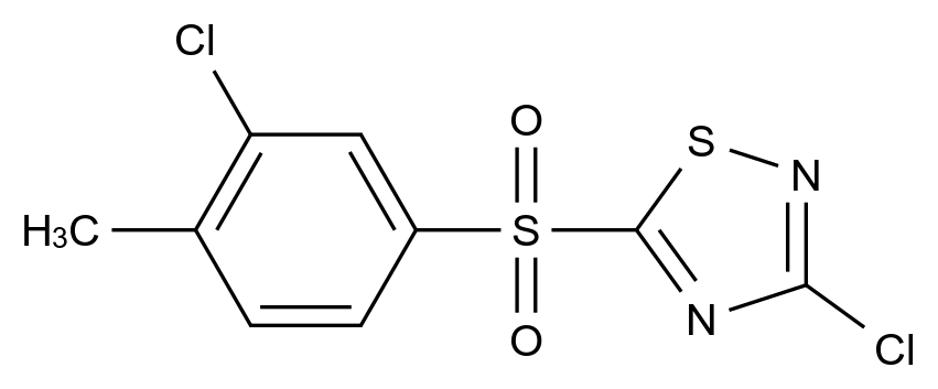 1000575-34-7_3-Chloro-5-(3-chloro-4-methylphenylsulfonyl)-1,2,4-thiadiazole