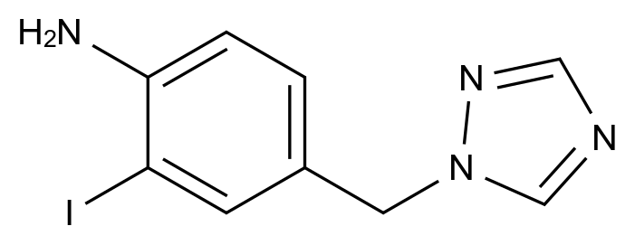 1000802-40-3_2-iodo-4-(1,2,4-triazol-1-ylmethyl)aniline